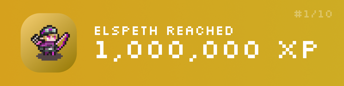 Elspeth Reaches 1 Million XP in SideQuest banner