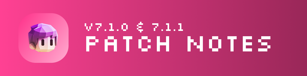 v7.1.0 & v7.1.1 Official Release banner